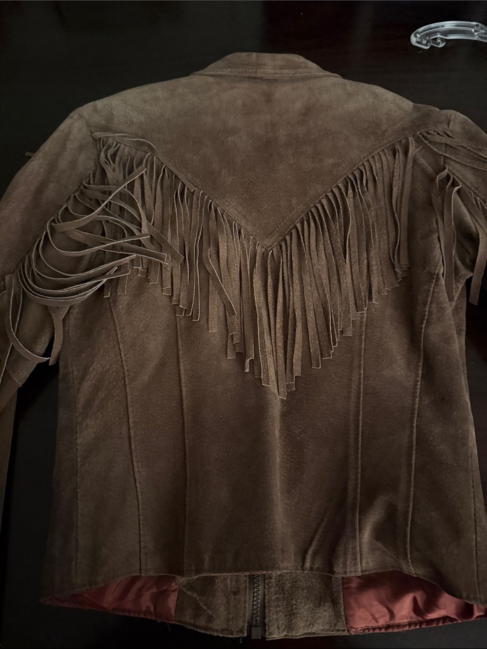 Perfect leather vintage Brown Suede Fringe Leather Jacket - Women's - Picture 11 of 11